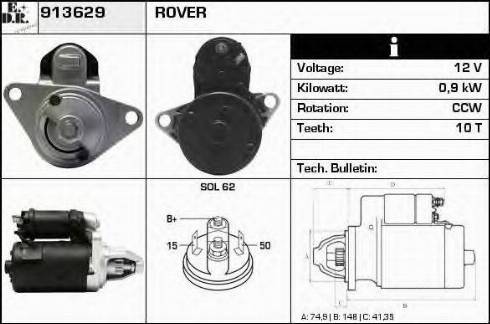 EDR 913629 - Motorino d'avviamento autozon.pro