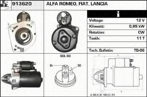 EDR 913620 - Motorino d'avviamento autozon.pro