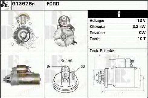 EDR 913676n - Motorino d'avviamento autozon.pro