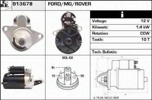 EDR 913678 - Motorino d'avviamento autozon.pro