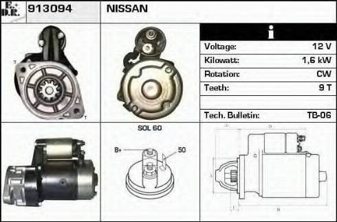 EDR 913094 - Motorino d'avviamento autozon.pro