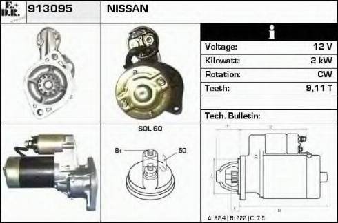 EDR 913095 - Motorino d'avviamento autozon.pro