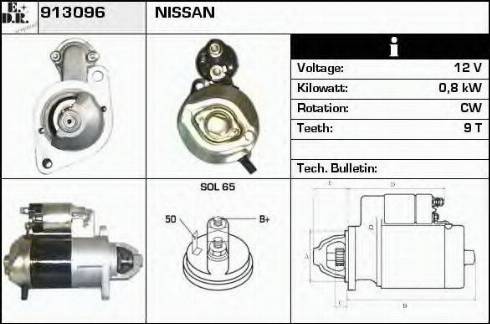 EDR 913096 - Motorino d'avviamento autozon.pro