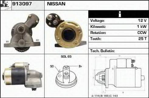 EDR 913097 - Motorino d'avviamento autozon.pro