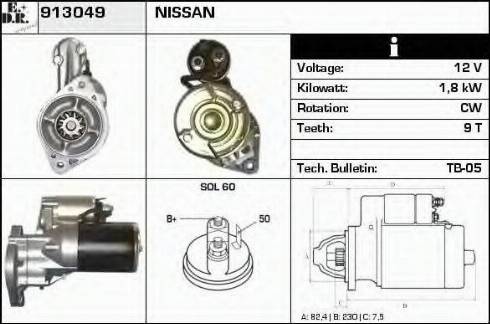 EDR 913049 - Motorino d'avviamento autozon.pro