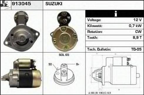 EDR 913045 - Motorino d'avviamento autozon.pro