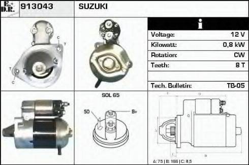 EDR 913043 - Motorino d'avviamento autozon.pro