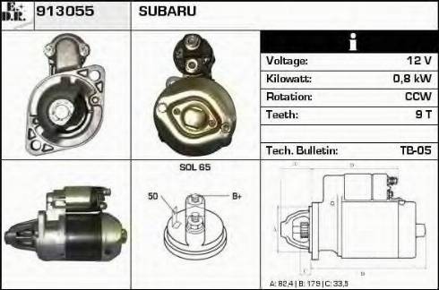 EDR 913055 - Motorino d'avviamento autozon.pro