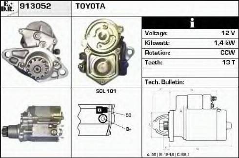 EDR 913052 - Motorino d'avviamento autozon.pro