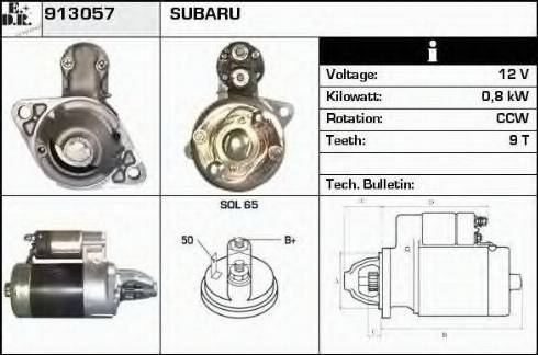 EDR 913057 - Motorino d'avviamento autozon.pro