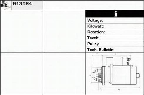 EDR 913064 - Motorino d'avviamento autozon.pro