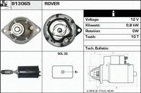 EDR 913065 - Motorino d'avviamento autozon.pro