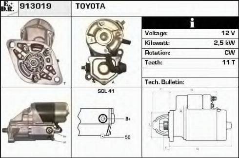 EDR 913019 - Motorino d'avviamento autozon.pro