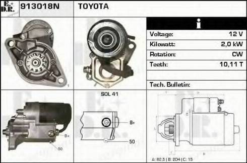 EDR 913018N - Motorino d'avviamento autozon.pro