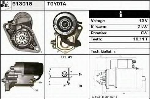 EDR 913018 - Motorino d'avviamento autozon.pro