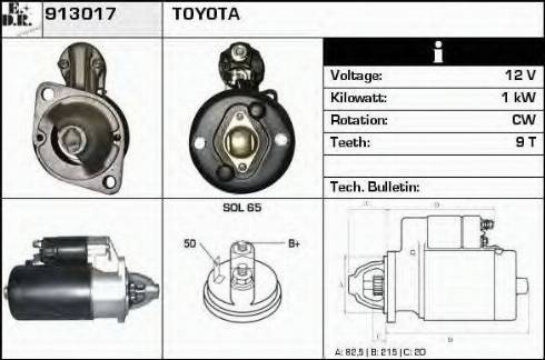 EDR 913017 - Motorino d'avviamento autozon.pro