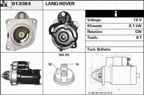 EDR 913084 - Motorino d'avviamento autozon.pro