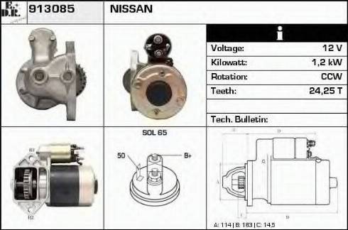 EDR 913085 - Motorino d'avviamento autozon.pro