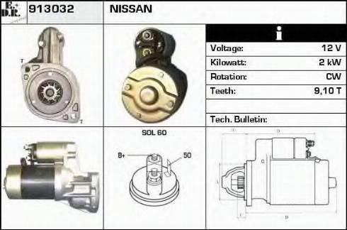 EDR 913032 - Motorino d'avviamento autozon.pro