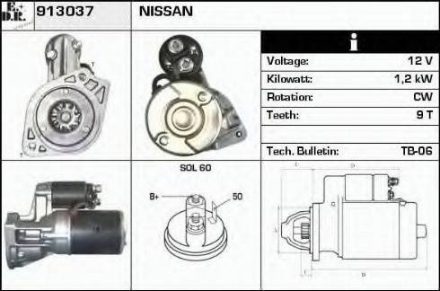 EDR 913037 - Motorino d'avviamento autozon.pro