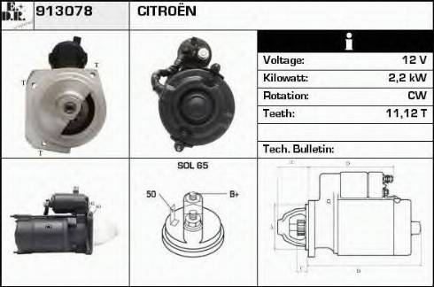 EDR 913078 - Motorino d'avviamento autozon.pro