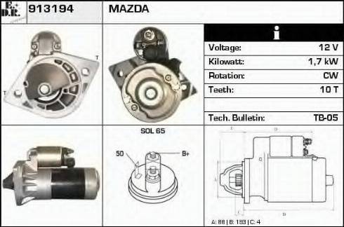 EDR 913194 - Motorino d'avviamento autozon.pro