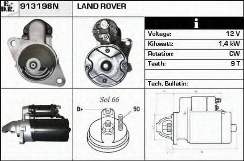 EDR 913198N - Motorino d'avviamento autozon.pro