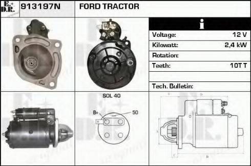 EDR 913197N - Motorino d'avviamento autozon.pro