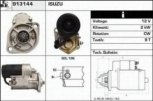 EDR 913144 - Motorino d'avviamento autozon.pro