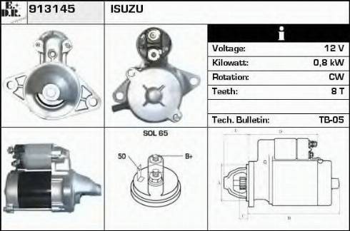 EDR 913145 - Motorino d'avviamento autozon.pro