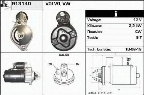 EDR 913140 - Motorino d'avviamento autozon.pro