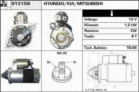 EDR 913159 - Motorino d'avviamento autozon.pro