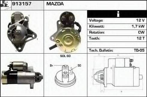 EDR 913157 - Motorino d'avviamento autozon.pro