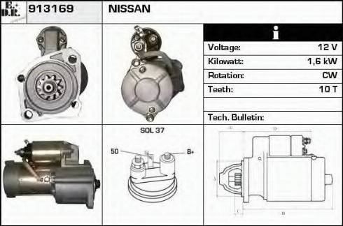 EDR 913169 - Motorino d'avviamento autozon.pro