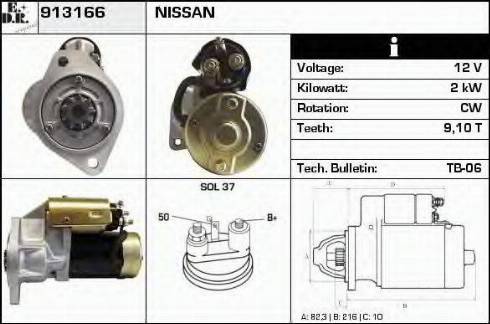 EDR 913166 - Motorino d'avviamento autozon.pro