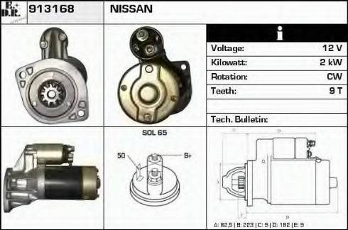 EDR 913168 - Motorino d'avviamento autozon.pro