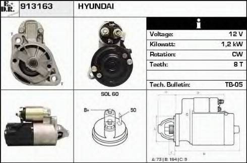 EDR 913163 - Motorino d'avviamento autozon.pro