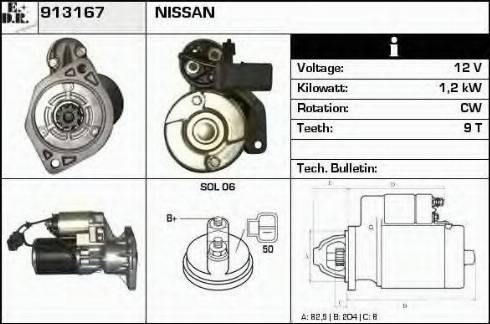 EDR 913167 - Motorino d'avviamento autozon.pro