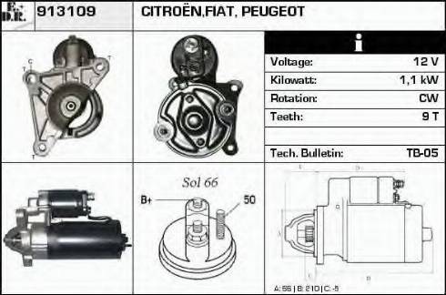 EDR 913109 - Motorino d'avviamento autozon.pro