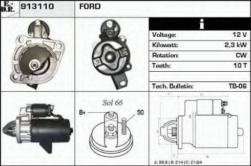 EDR 913110 - Motorino d'avviamento autozon.pro