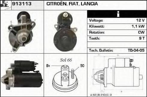 EDR 913113 - Motorino d'avviamento autozon.pro