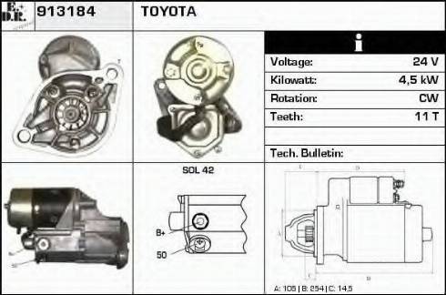 EDR 913184 - Motorino d'avviamento autozon.pro