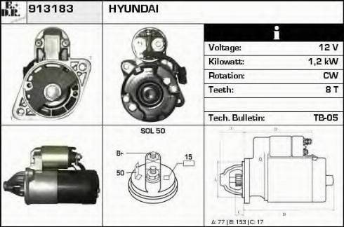 EDR 913183 - Motorino d'avviamento autozon.pro