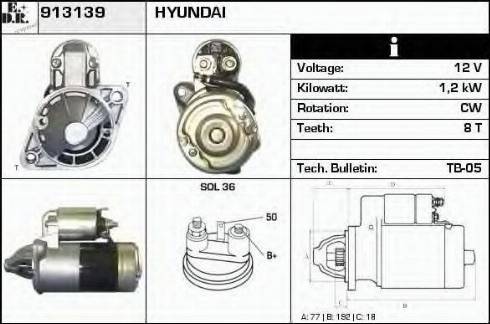 EDR 913139 - Motorino d'avviamento autozon.pro