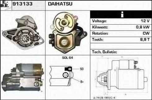 EDR 913133 - Motorino d'avviamento autozon.pro