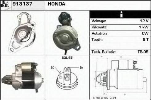 EDR 913137 - Motorino d'avviamento autozon.pro