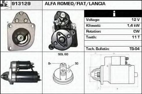 EDR 913129 - Motorino d'avviamento autozon.pro