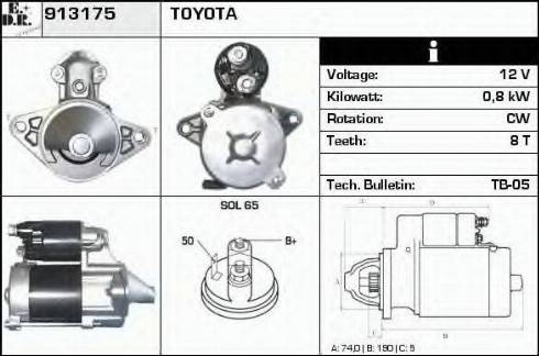 EDR 913175 - Motorino d'avviamento autozon.pro