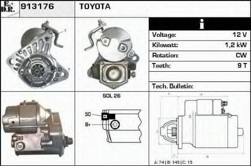 EDR 913176 - Motorino d'avviamento autozon.pro