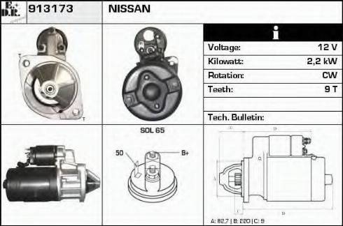 EDR 913173 - Motorino d'avviamento autozon.pro